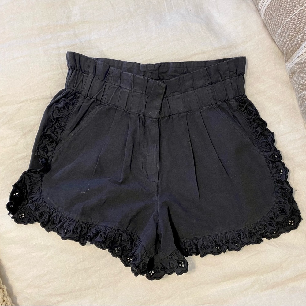 Sea Kiara Embroidered Ruffle Shorts